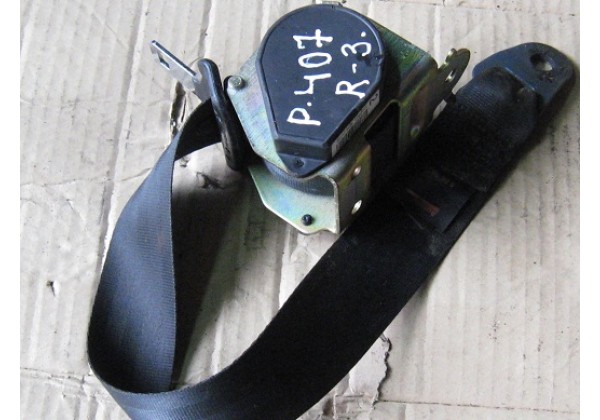 ремінь безпеки,правий задній, Peugeot 407,1.6hdi